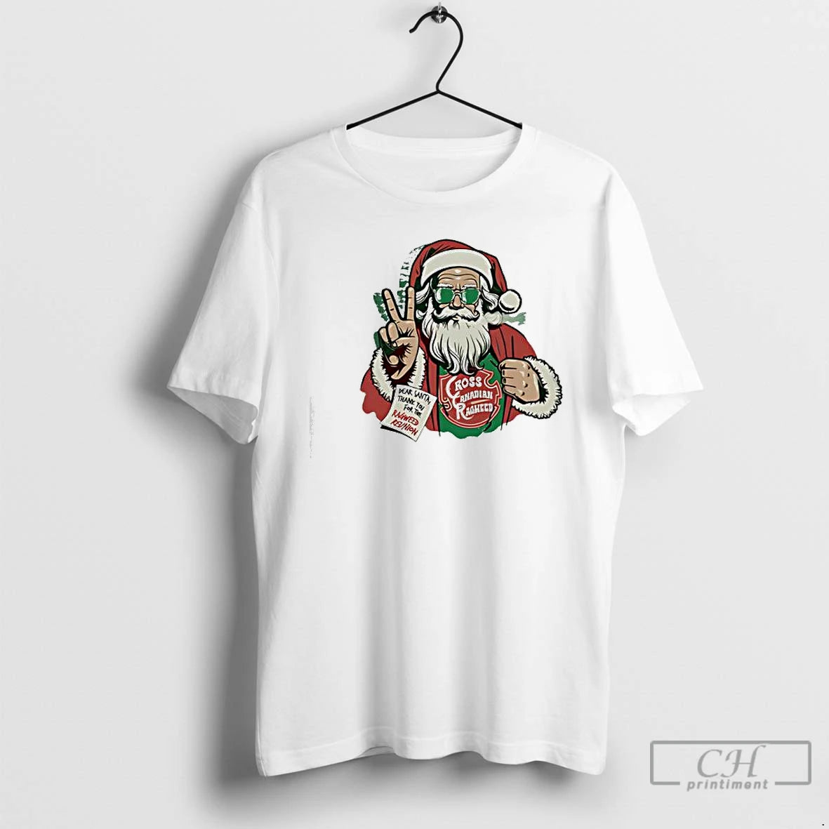 Premium Santa Claus Ccr Christmas Cross Canadian Ragweed Shirt Hoodie Sweatshirt | PurePodTees.com