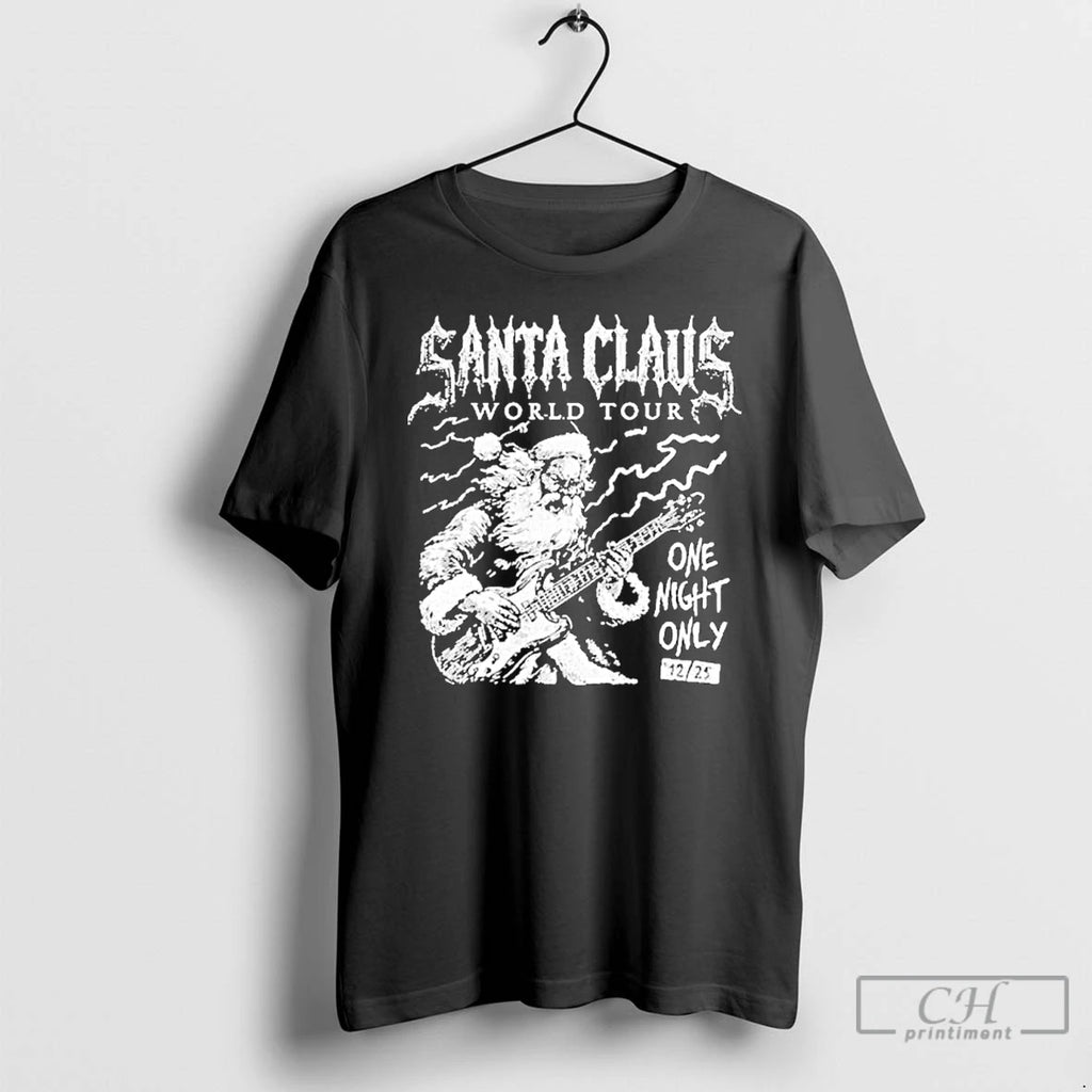 Premium Santa Claus World Tour Christmas T Shirts Hoodie Sweatshirt | PurePodTees.com