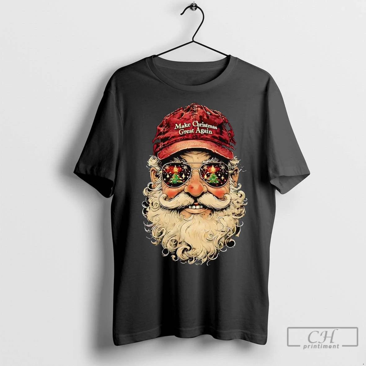 Premium Santa Claus Maga Make Christmas Great Again Shirt Hoodie Sweatshirt | PurePodTees.com