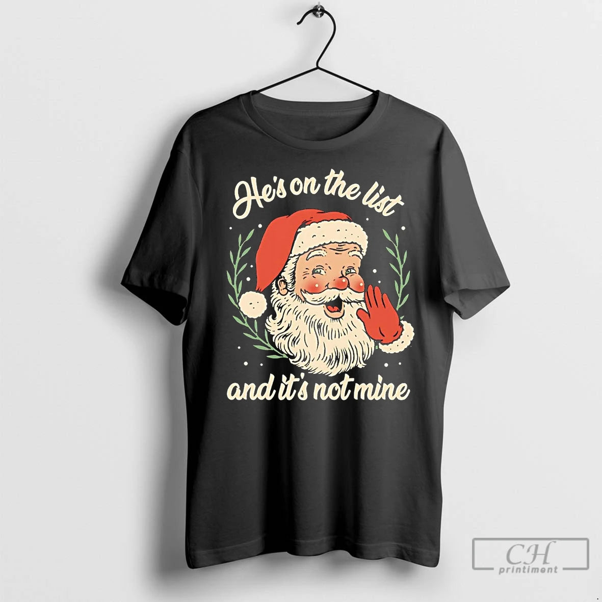 Premium Santa Hes On The List And Its Not Mine Anti Trump Epstein List Shirt Hoodie Sweatshirt | PurePodTees.com