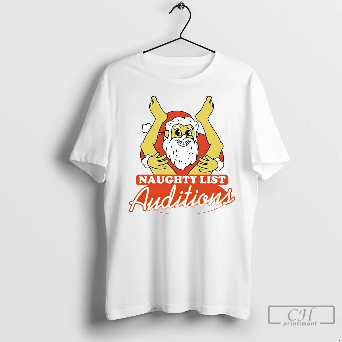 Premium Santa Naughty List Auditions Legs Christmas Shirt Hoodie Sweatshirt | PurePodTees.com