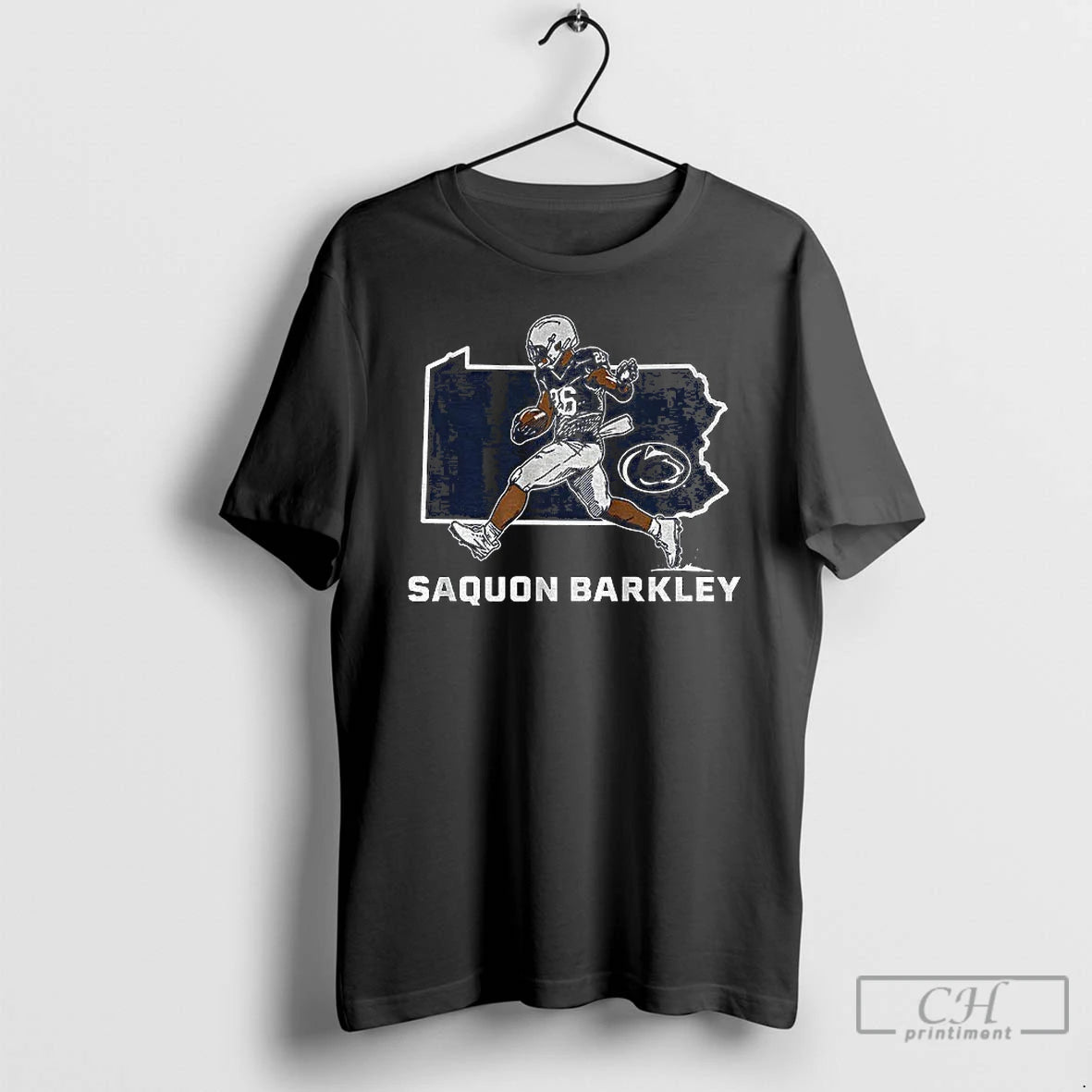 Premium Saquon Barkley State Star Penn State Nittany Lions Football Shirt Hoodie Sweatshirt | PurePodTees.com