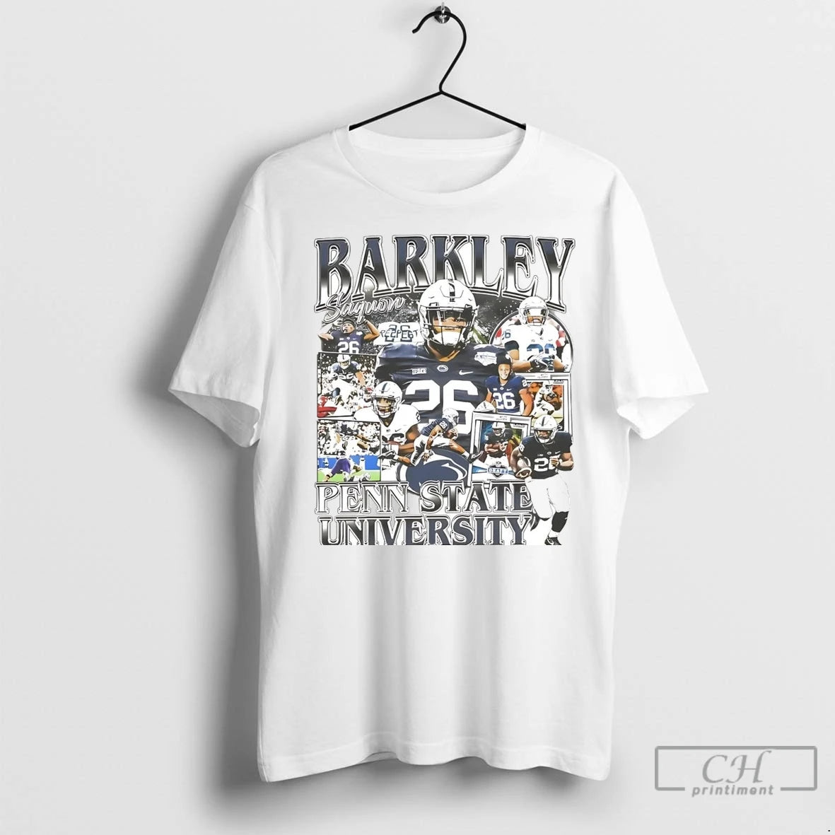Premium Saquon Barkley Picture Collage Penn State Nittany Lions Shirt Hoodie Sweatshirt | PurePodTees.com