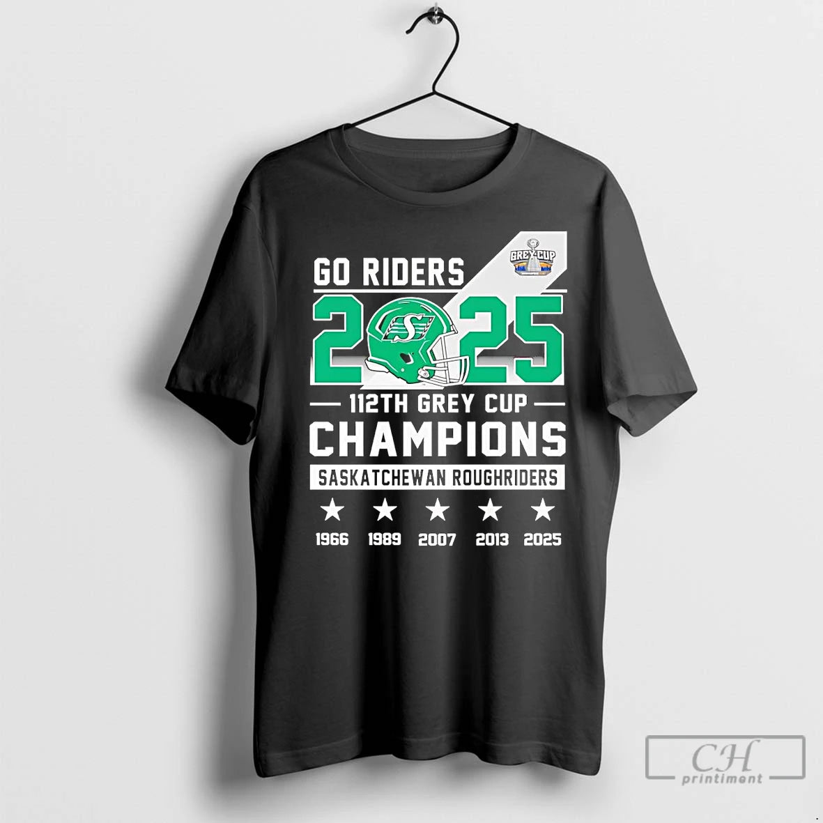 Premium Saskatchewan Roughriders 2025 Go Riders 112th Grey Cup Champions Shirt Hoodie Sweatshirt | PurePodTees.com