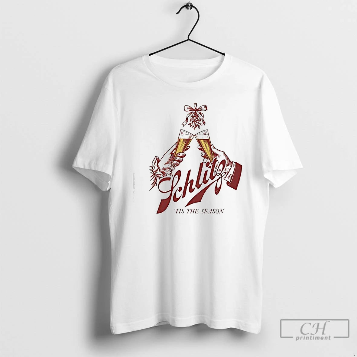 Premium Schlitz Vintage Holiday Cheer Tis The Season Shirt Hoodie Sweatshirt | PurePodTees.com