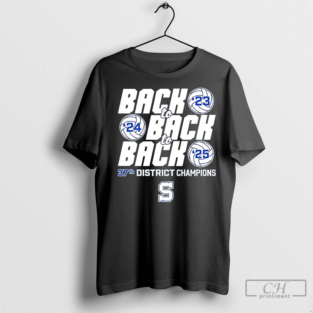 Premium Scott Volleyball Back To Back 37th District Champions 2025 Shirt Hoodie Sweatshirt | PurePodTees.com