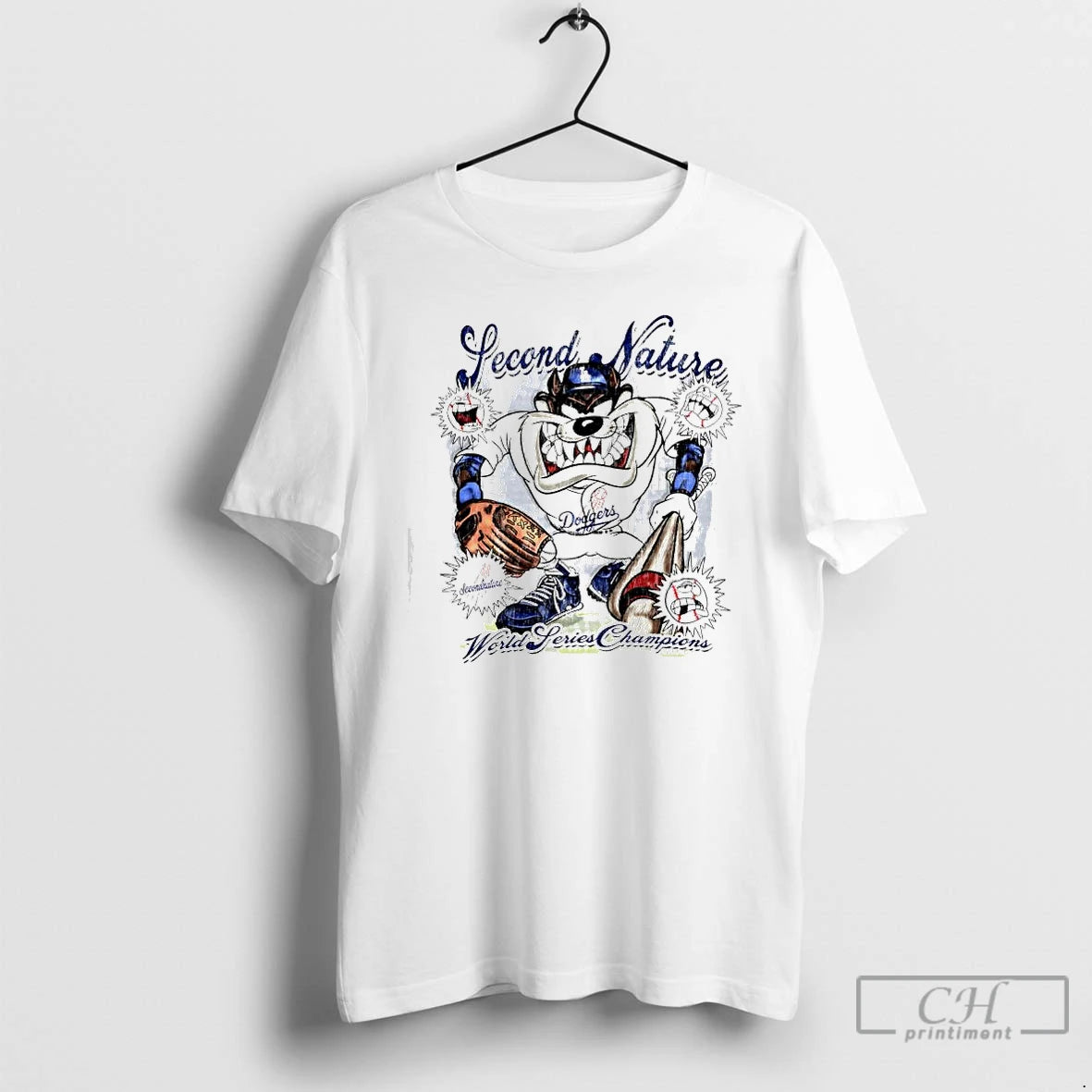 Premium Second Nature Taz On Deck World Series Champions Graphic T Shirts Hoodie Sweatshirt | PurePodTees.com