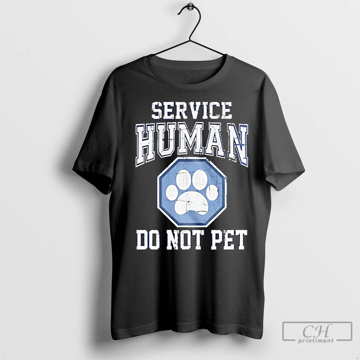 Premium Service Human Do Not Pet Dog Paw Shirt Hoodie Sweatshirt | PurePodTees.com