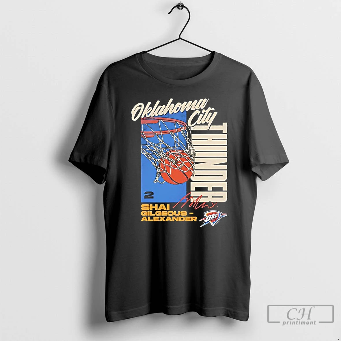Premium Shai Gilgeous Alexander Oklahoma City Thunder All Net Signature T Shirts Hoodie Sweatshirt | PurePodTees.com