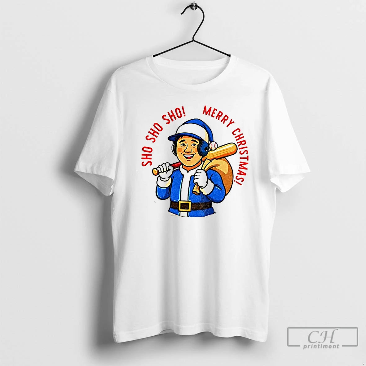 Premium Sho Sho Sho Shohei Ohtani Los Angeles Dodgers Mlb Merry Christmas 2025 T Shirts Hoodie Sweatshirt | PurePodTees.com
