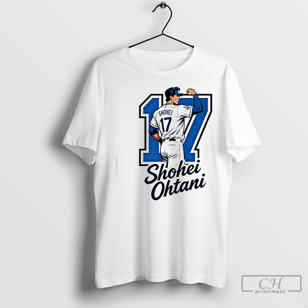 Premium Shohei Ohtani 17 Los Angeles Dodgers Baseball Shirt Hoodie Sweatshirt | PurePodTees.com