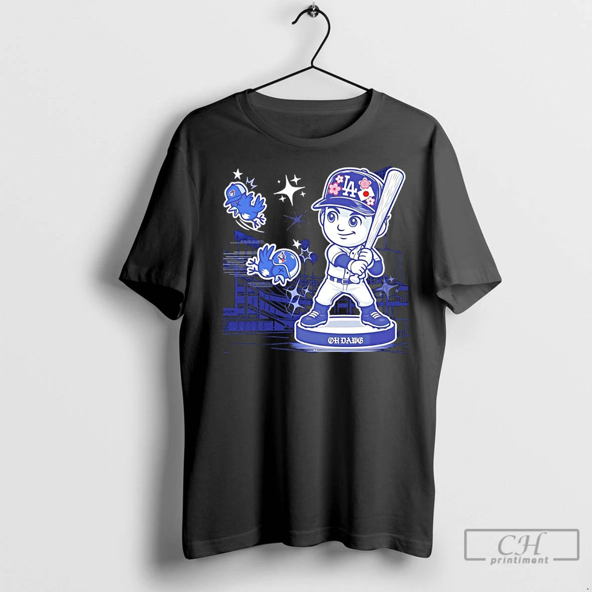 Premium Shohei Ohtani Los Angeles Dodgers Beat Toronto Blue Jays Cartoon Shirt Hoodie Sweatshirt | PurePodTees.com