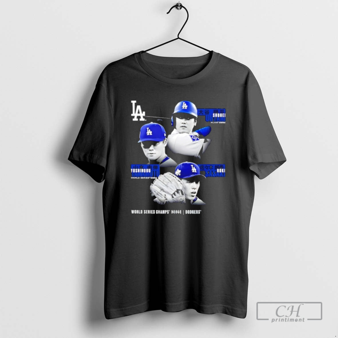 Premium Shohei Ohtani Yoshinobu Yamamoto Roki Sasaki La Dodgers 2025 Ws Champions Historic Performances Shirt Hoodie...