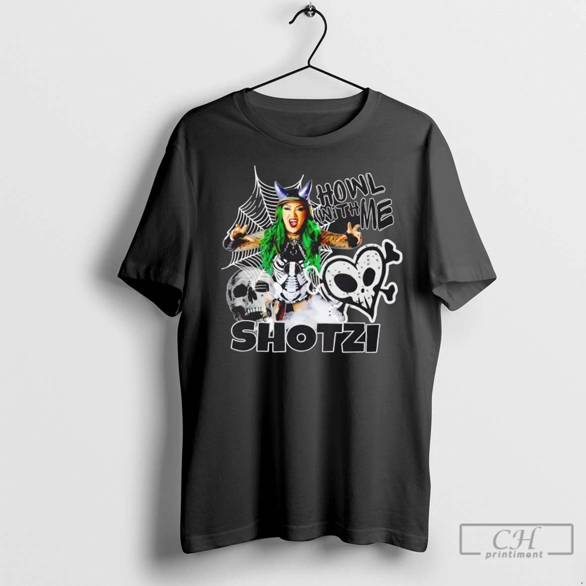 Premium Shotzi Blackheart Howl With Me Shirt Hoodie Sweatshirt | PurePodTees.com