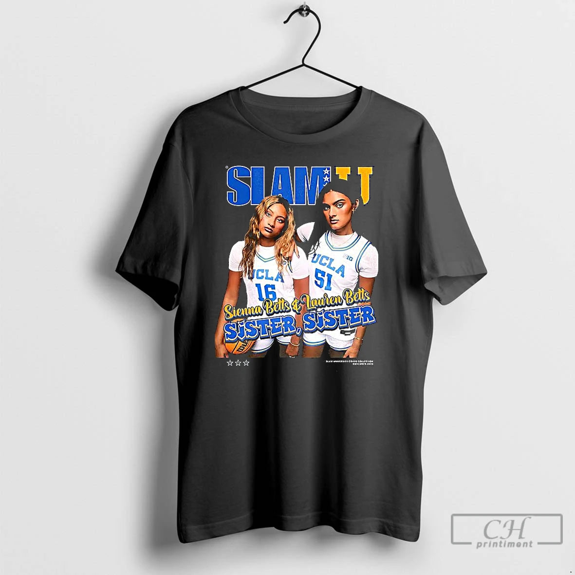Premium Sienna And Lauren Betts Ucla Bruins Basketball Sister 2025 T Shirts Hoodie Sweatshirt | PurePodTees.com