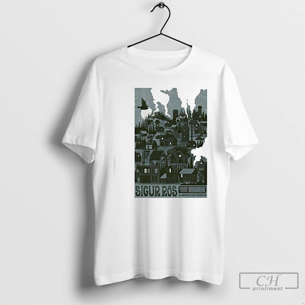 Premium Sigur Ros Nov 7th 2025 Mission Ballroom Denver Co T Shirts Hoodie Sweatshirt | PurePodTees.com