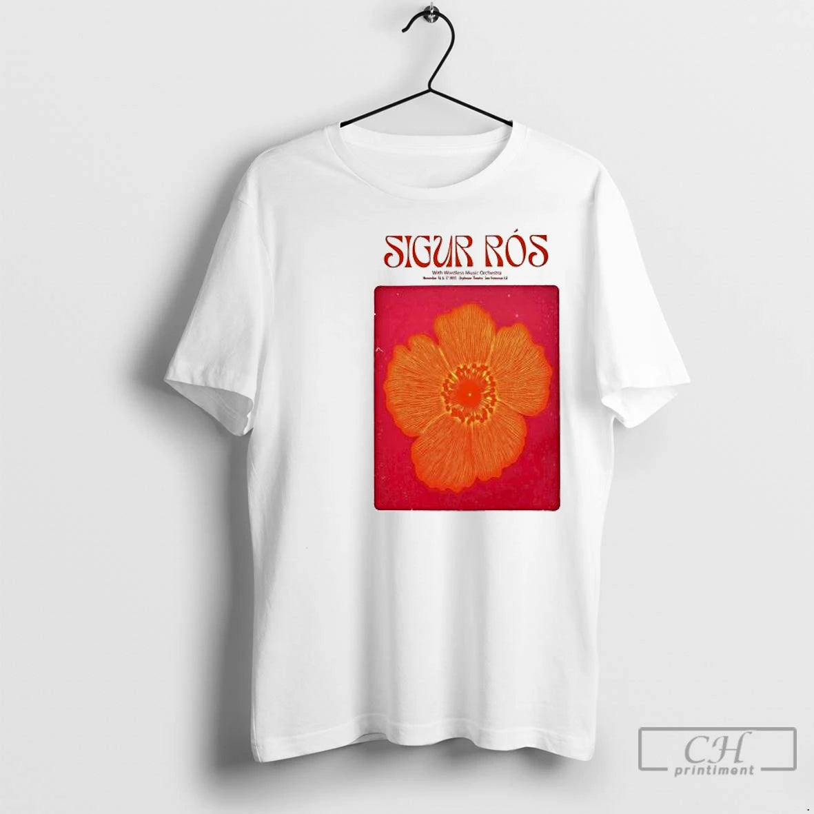 Premium Sigur Ros San Francisco Ca On Nov 16 17 2025 Event Circle White Shirt Hoodie Sweatshirt | PurePodTees.com