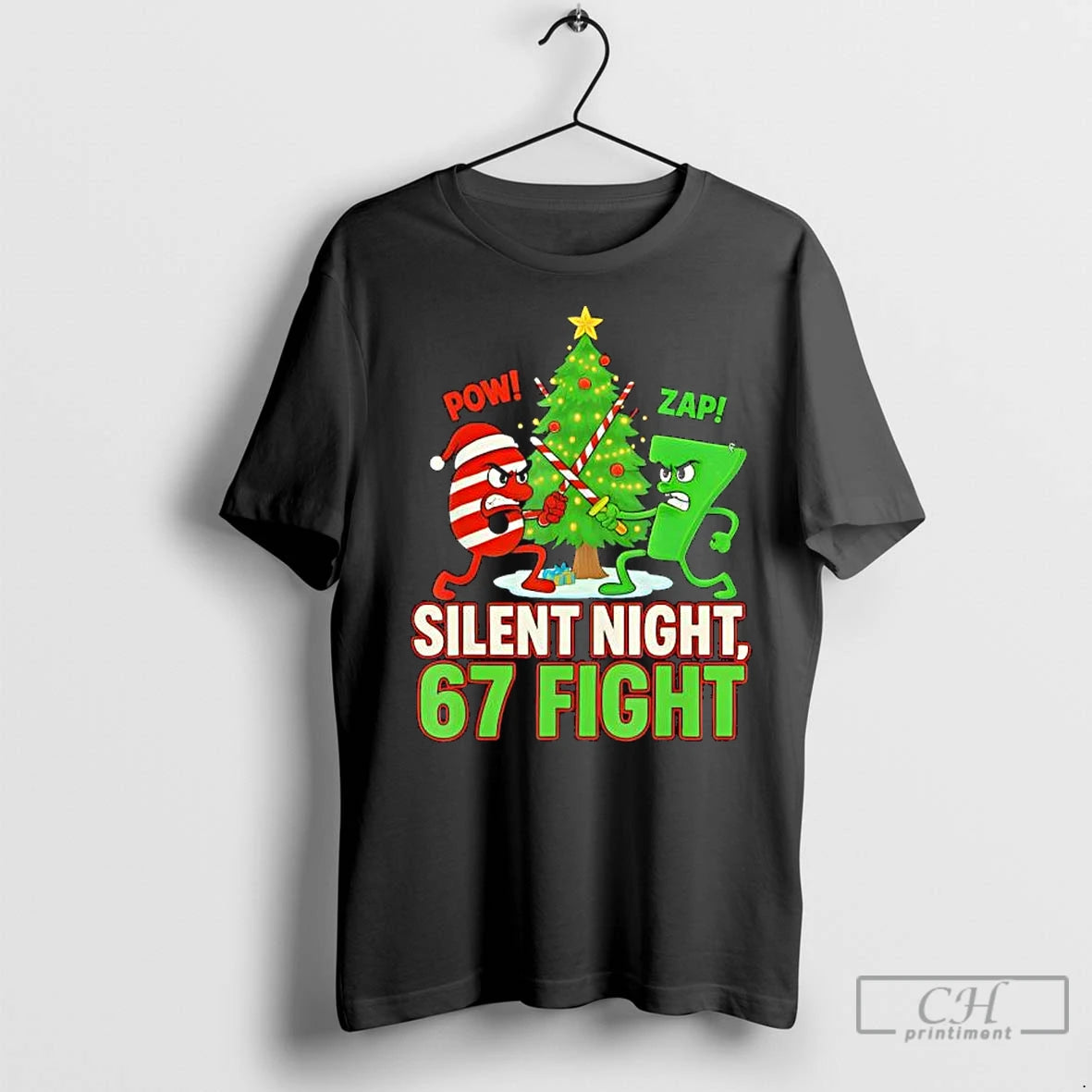 Premium Silent Night 67 Fight Christmas Shirt Hoodie Sweatshirt | PurePodTees.com