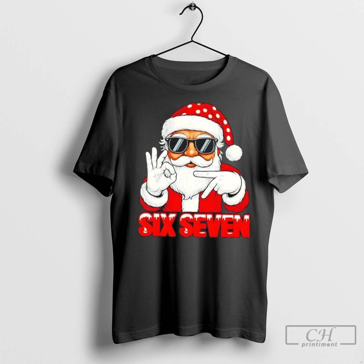 Premium Six Seven Meme Christmas Cool Santa Saying 6 7 Shirt Hoodie Sweatshirt | PurePodTees.com