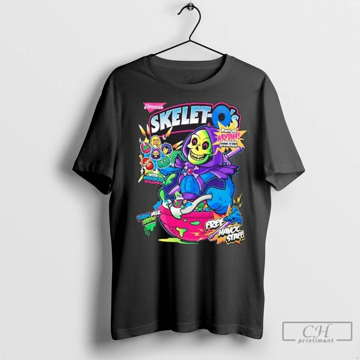 Premium Skelet Os Cereal Grim Reaper Parody Shirt Hoodie Sweatshirt | PurePodTees.com
