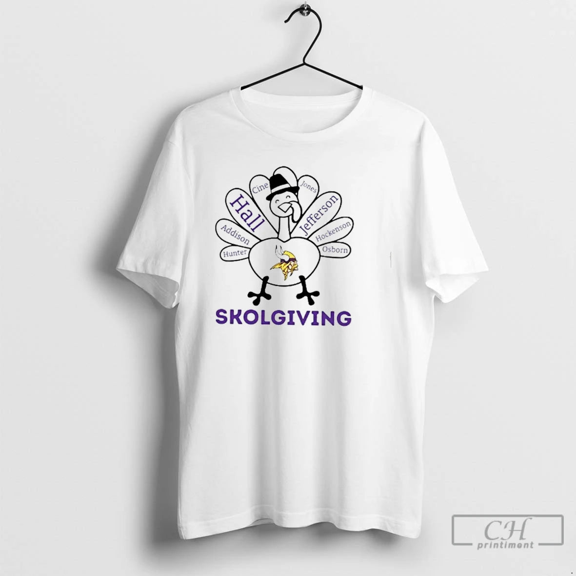 Premium Skolgiving Minnesota Vikings X Thanksgiving T Shirts Hoodie Sweatshirt | PurePodTees.com