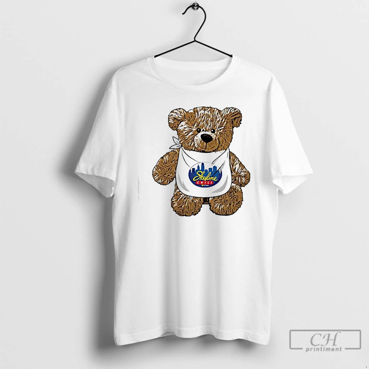 Premium Skyline Bear Teddy T Shirts Hoodie Sweatshirt | PurePodTees.com