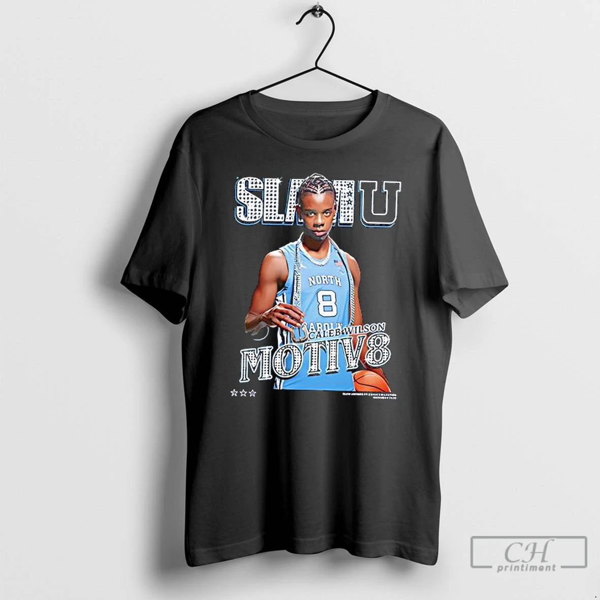 Premium Slamu Caleb Wilson North Carolina Tar Heels Motiv8 Shirt Hoodie Sweatshirt | PurePodTees.com