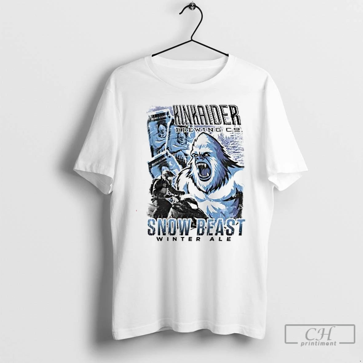 Premium Snow Beast Winter Ale Kinkaider Brewing T Shirts Hoodie Sweatshirt | PurePodTees.com