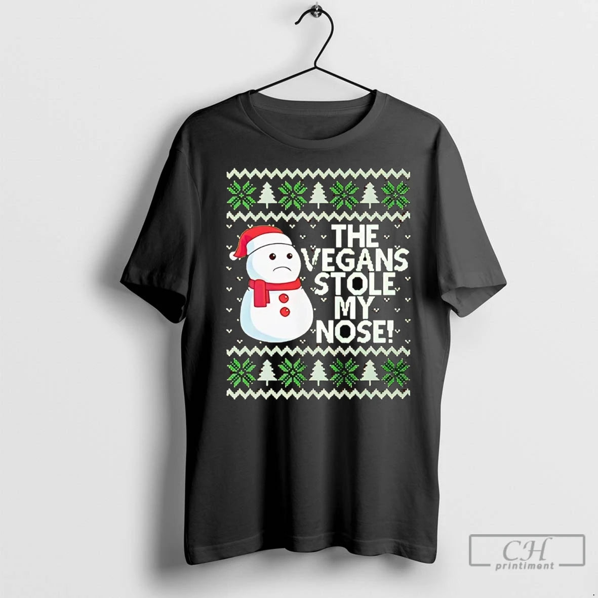Premium Snowman The Vegans Stole My Nose Christmas Shirt Hoodie Sweatshirt | PurePodTees.com