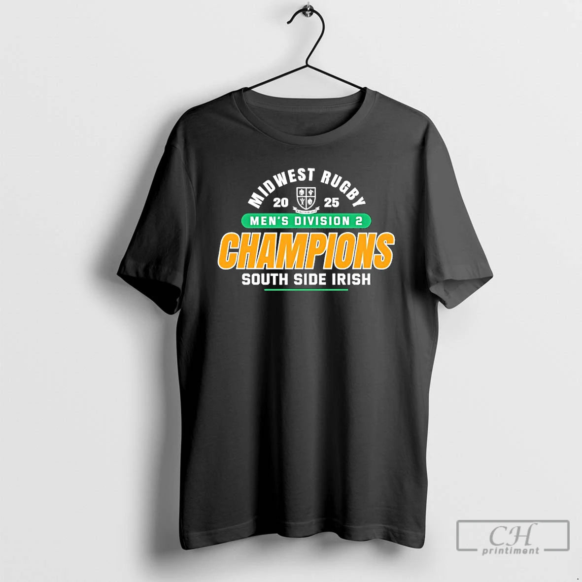Premium South Side Irish 2025 Midwest Rugby Mens D2 Champions Shirt Hoodie Sweatshirt | PurePodTees.com