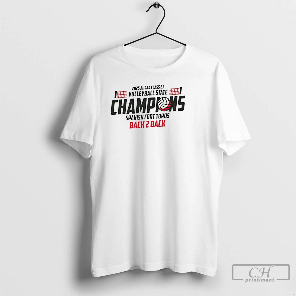 Premium Spanish Fort Toros 2025 Ahsaa Volleyball 6a State Champions T Shirts Hoodie Sweatshirt | PurePodTees.com