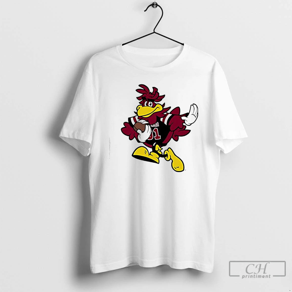 Premium Sporty Cocky University Of South Carolina Mascot Graphic T Shirts Hoodie Sweatshirt | PurePodTees.com