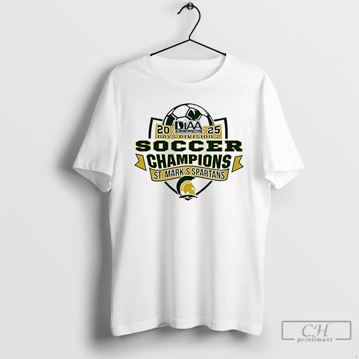 Premium St Marks Spartans 2025 Diaa Boys Division 2 Soccer Champions Shirt Hoodie Sweatshirt | PurePodTees.com