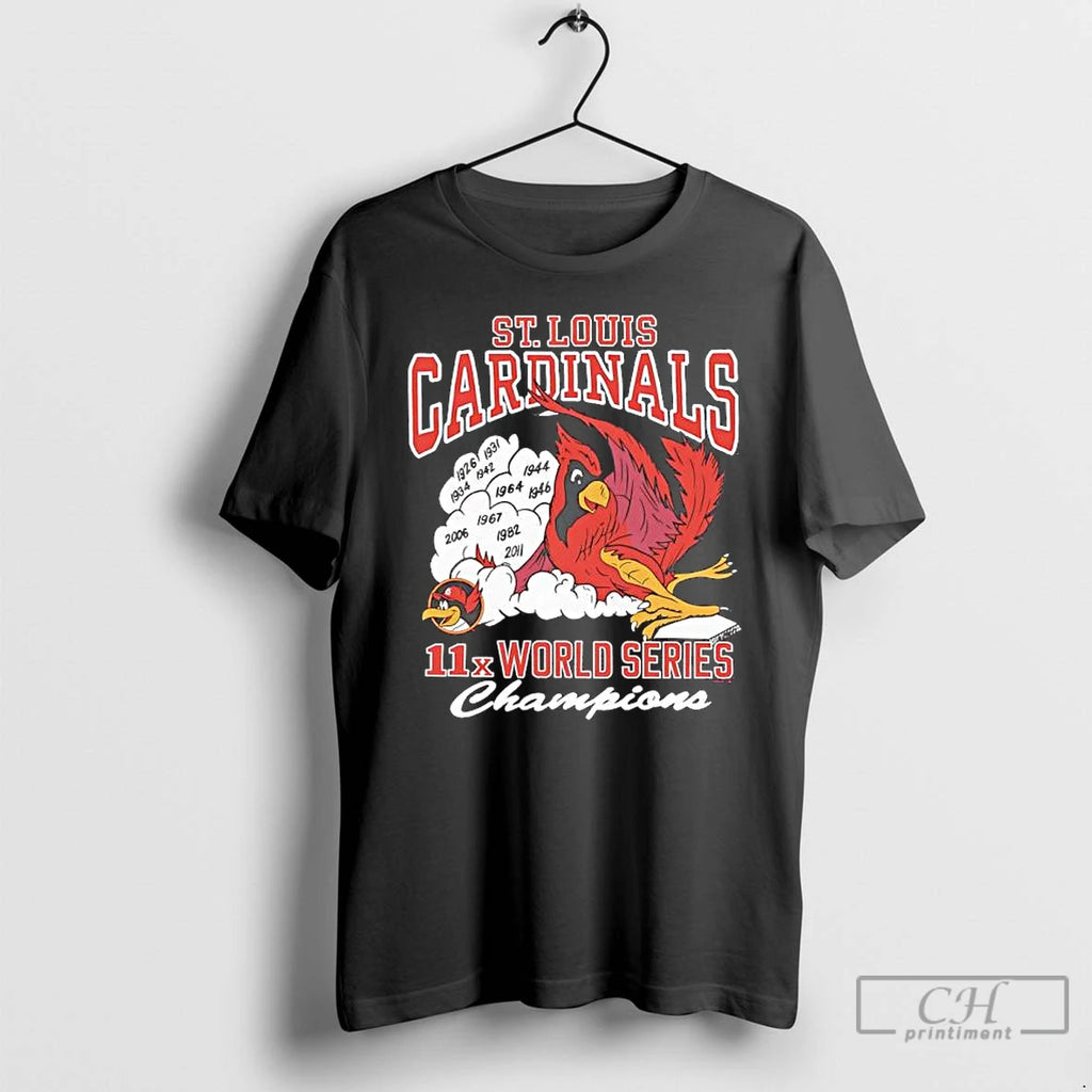 Premium St Louis Cardinals 11x World Series Champions Mascot T Shirts Hoodie Sweatshirt | PurePodTees.com