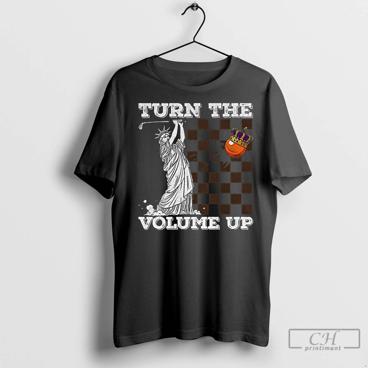 Premium Statue Of Liberty Hockey Orange King Turn The Volume Up Zohran Mamdani Nyc Shirt Hoodie Sweatshirt | PurePodTees.com