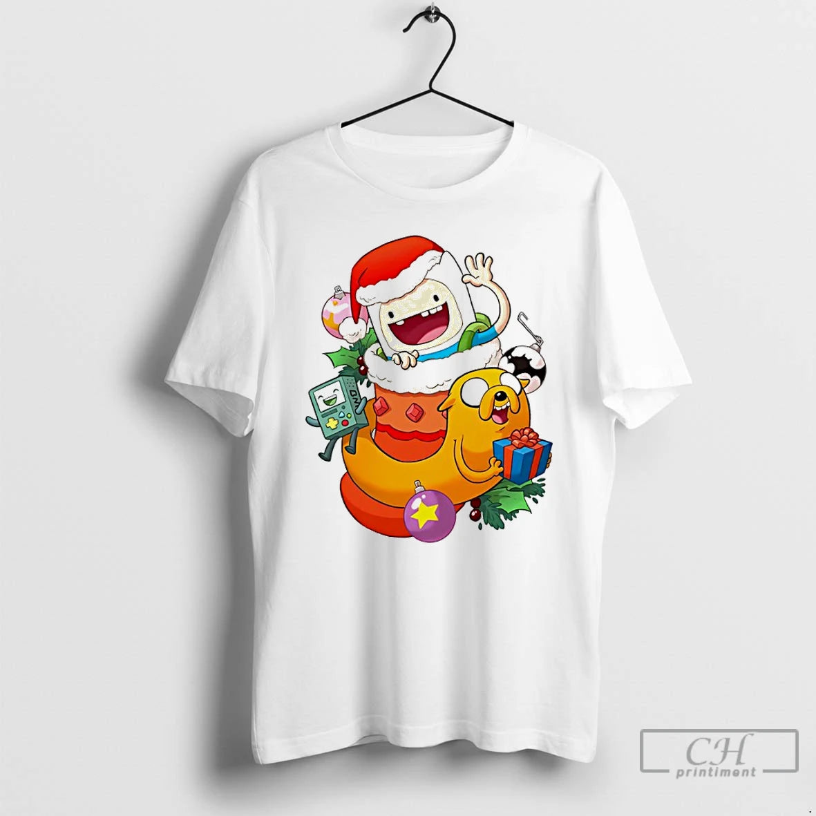 Premium Stocking Stuffer Adventurous Jake And Finn Christmas T Shirts Hoodie Sweatshirt | PurePodTees.com