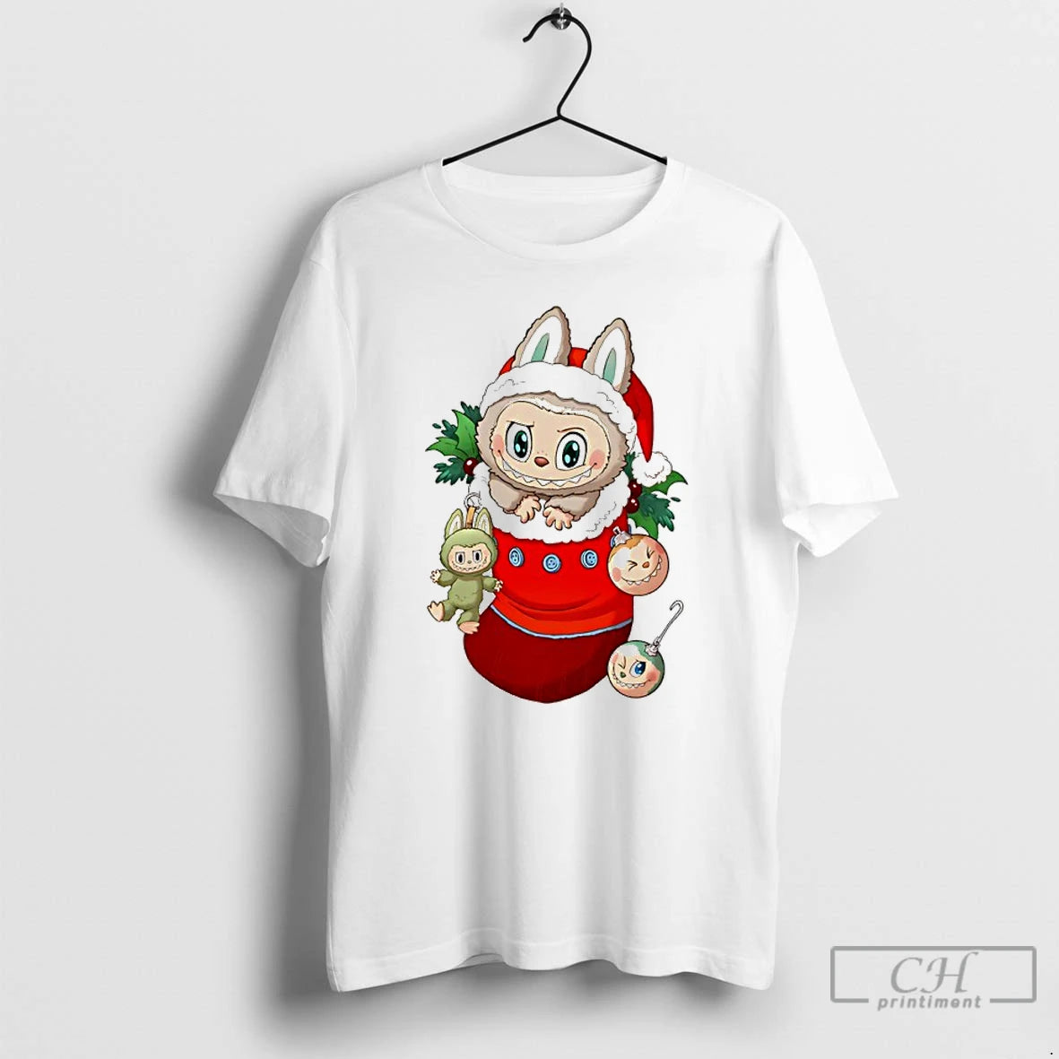 Premium Stocking Stuffer Labubu Christmas T Shirts Hoodie Sweatshirt | PurePodTees.com