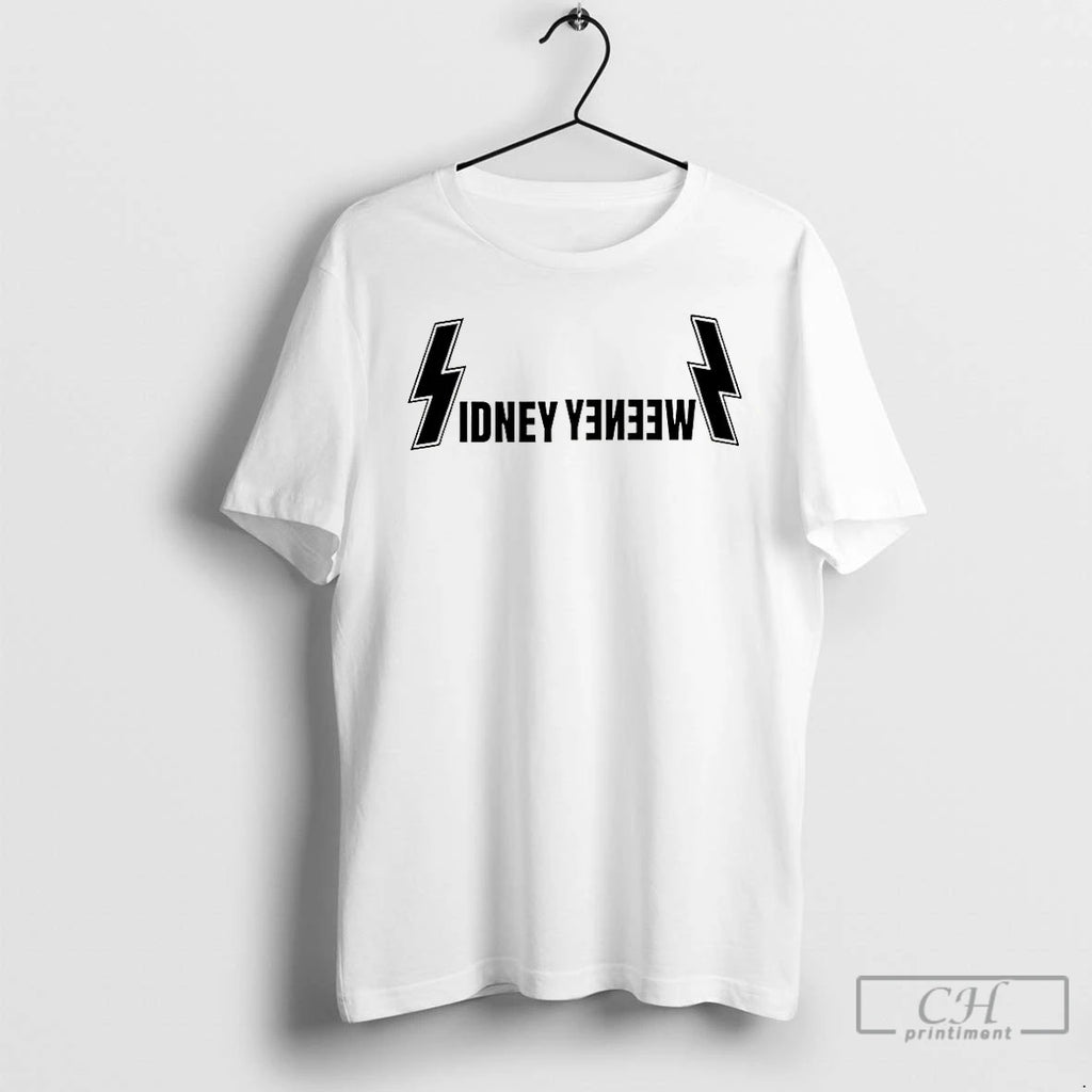 Premium Sydney Sweeney Lighting Logo T Shirts Hoodie Sweatshirt | PurePodTees.com