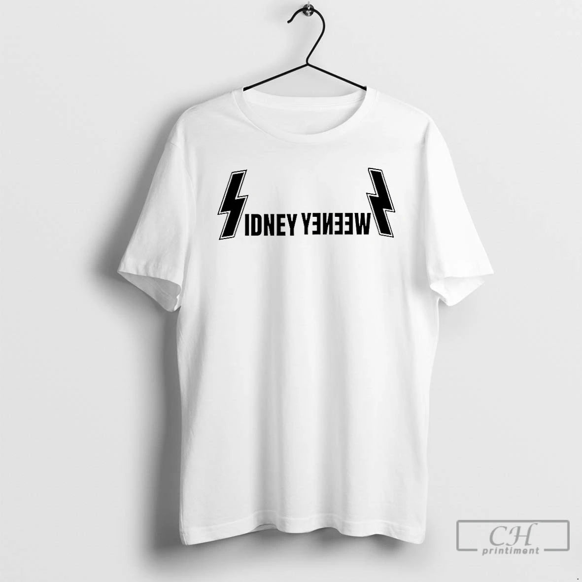 Premium Sydney Sweeney Lighting Logo T Shirts Hoodie Sweatshirt | PurePodTees.com