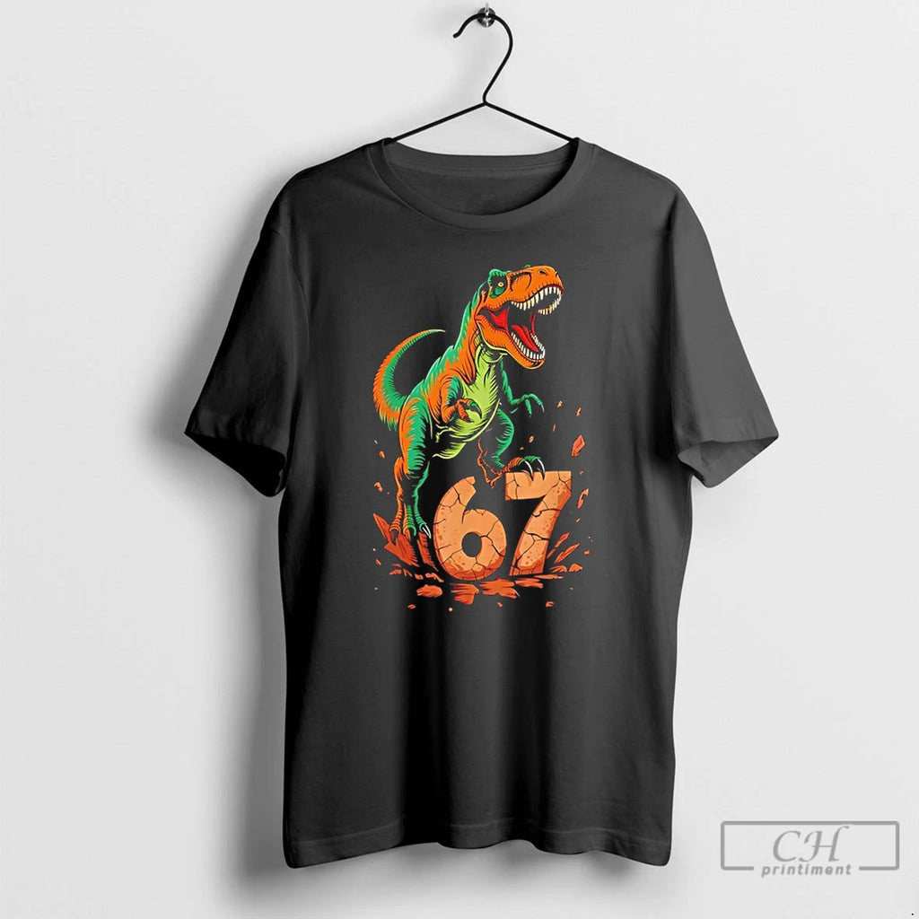 Premium T Rex Six Seven Tyrannosaurus Dinosaur T Shirts Hoodie Sweatshirt | PurePodTees.com