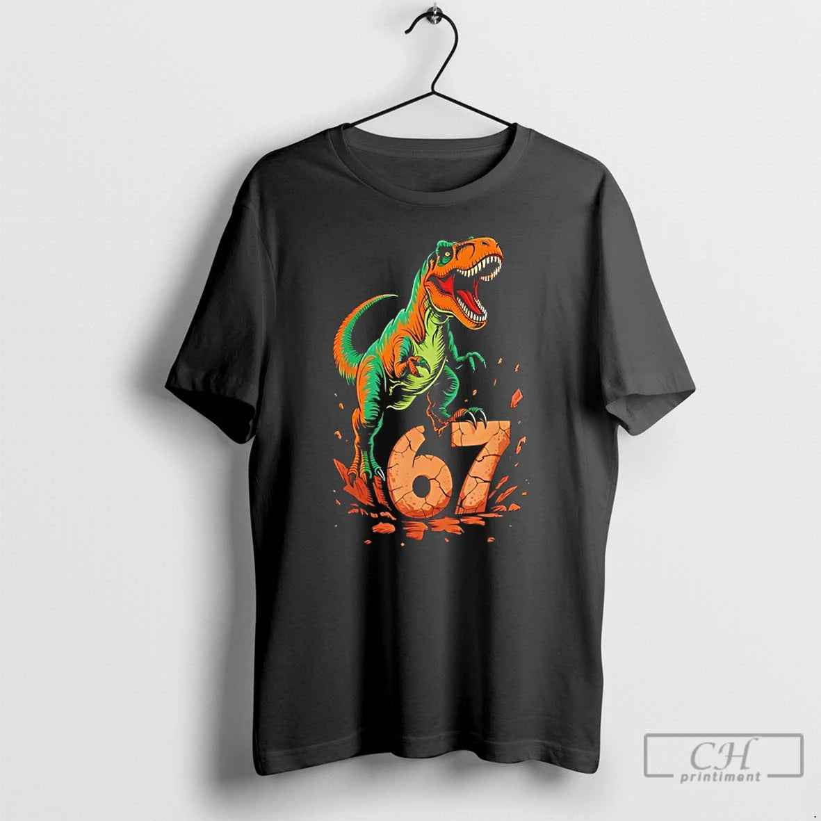 Premium T Rex Six Seven Tyrannosaurus Dinosaur T Shirts Hoodie Sweatshirt | PurePodTees.com