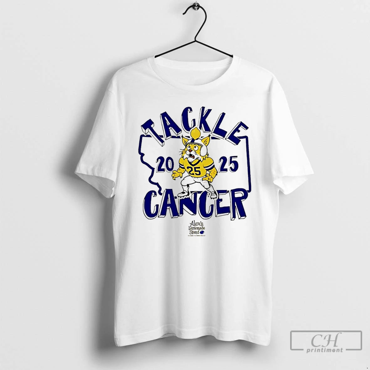 Premium Tackle Cancer 2025 Fundraiser Mascot T Shirts Hoodie Sweatshirt | PurePodTees.com
