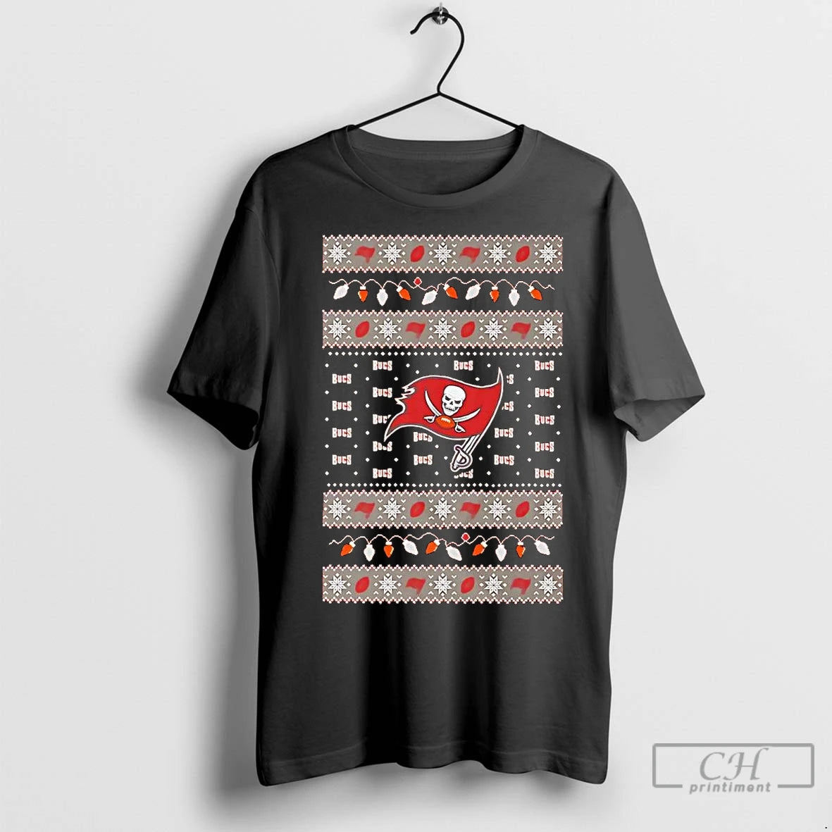 Premium Tampa Bay Buccaneers Ugly Christmas Light Shirt Hoodie Sweatshirt | PurePodTees.com