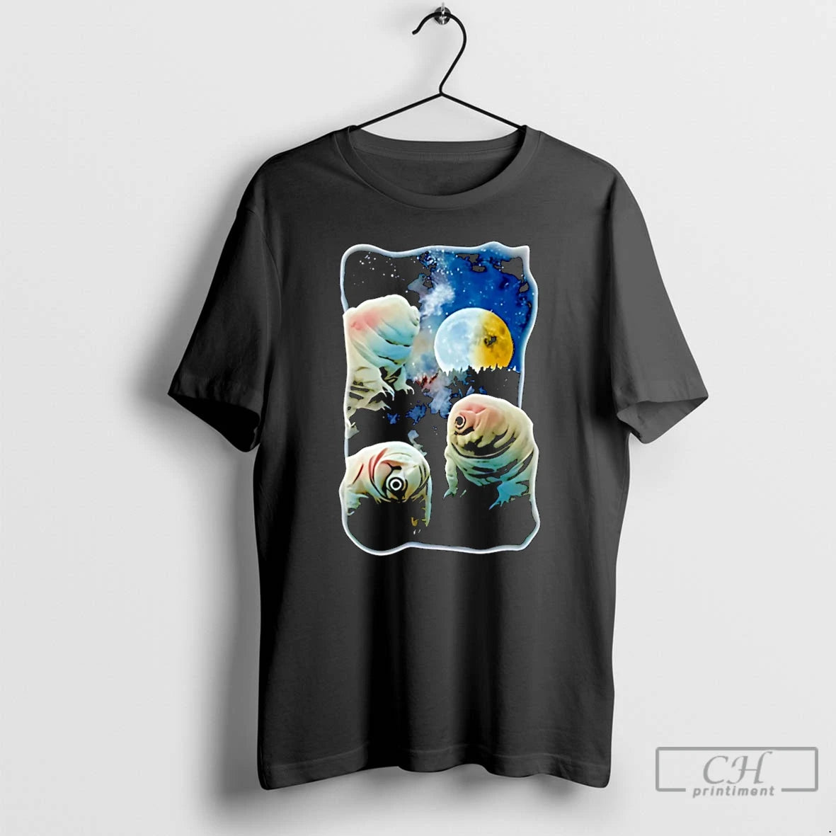 Premium Tardigrades Howling At Moon Tardigrade Lovers Funny Christmas T Shirts Hoodie Sweatshirt | PurePodTees.com