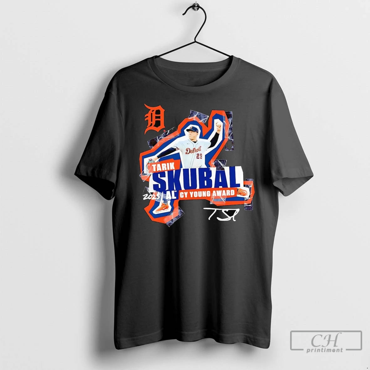 Premium Tarik Skubal Al Cy Young Award 2025 Detroit Tigers Shirt Hoodie Sweatshirt | PurePodTees.com