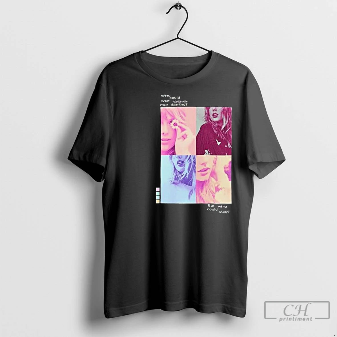 Premium Taylor Who Could Ever Leave Me Darling Circle Black Shirt Hoodie Sweatshirt | PurePodTees.com