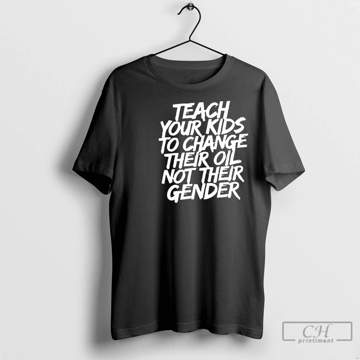 Premium Teach Your Kids To Change Their Oil Not Their Gender Circle Black Shirt Hoodie Sweatshirt | PurePodTees.com