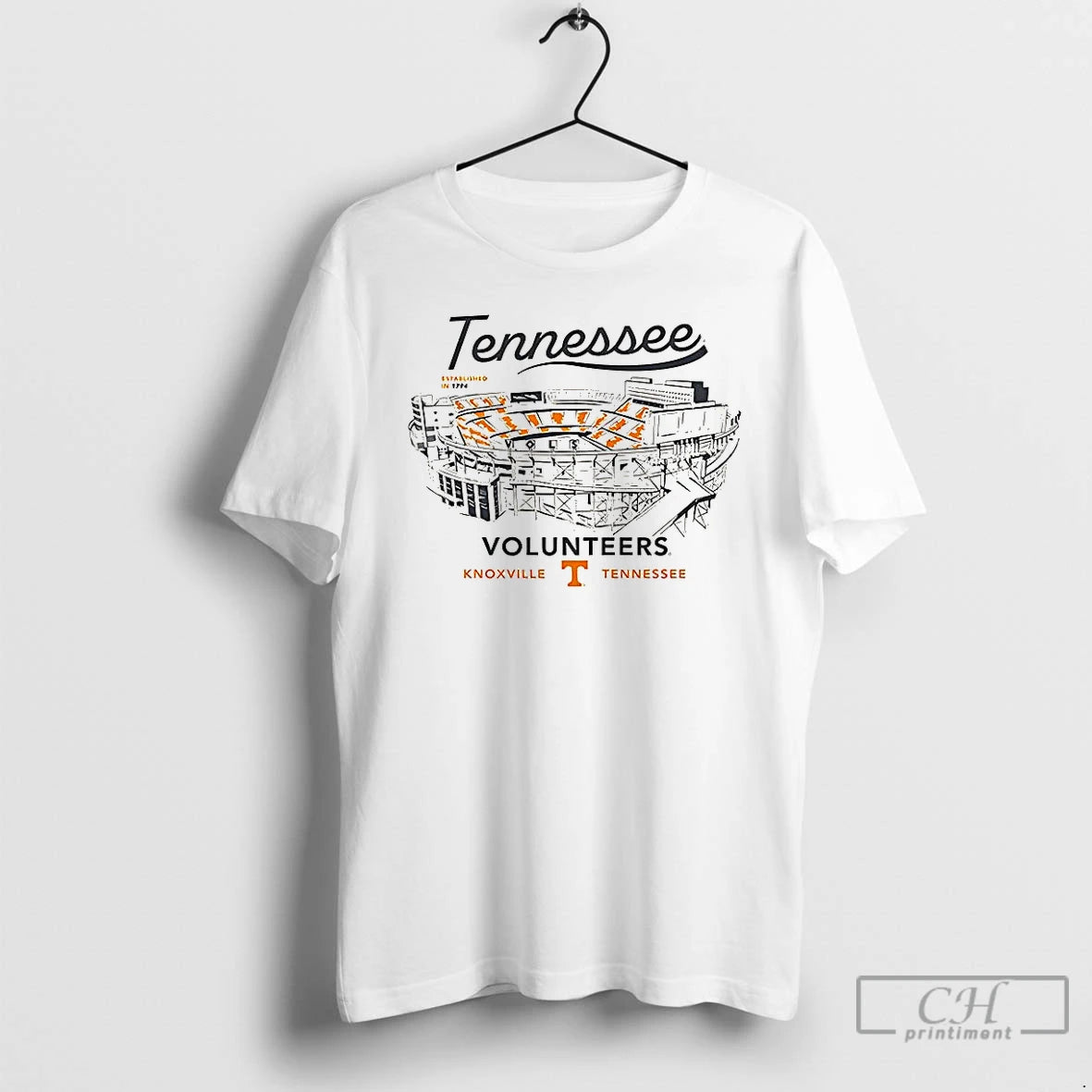 Premium Tennessee Volunteers Football Est 1794 Neyland Stadium Knoxville T Shirts Hoodie Sweatshirt | PurePodTees.com