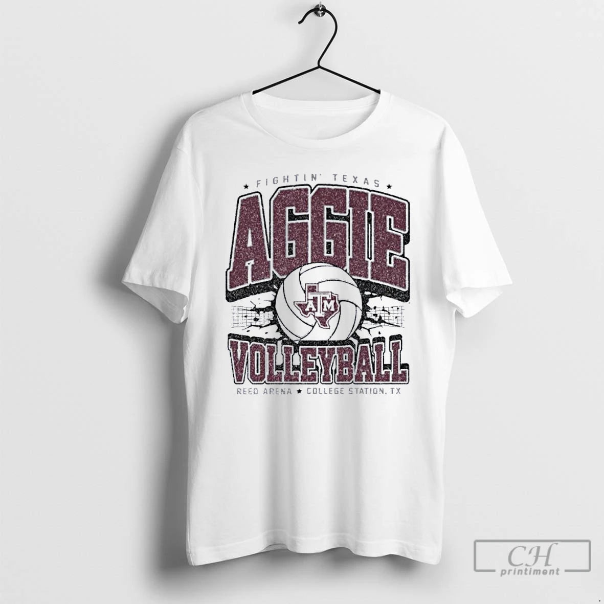 Premium Texas Am Aggie Volleyball Boxy T Shirts Hoodie Sweatshirt | PurePodTees.com