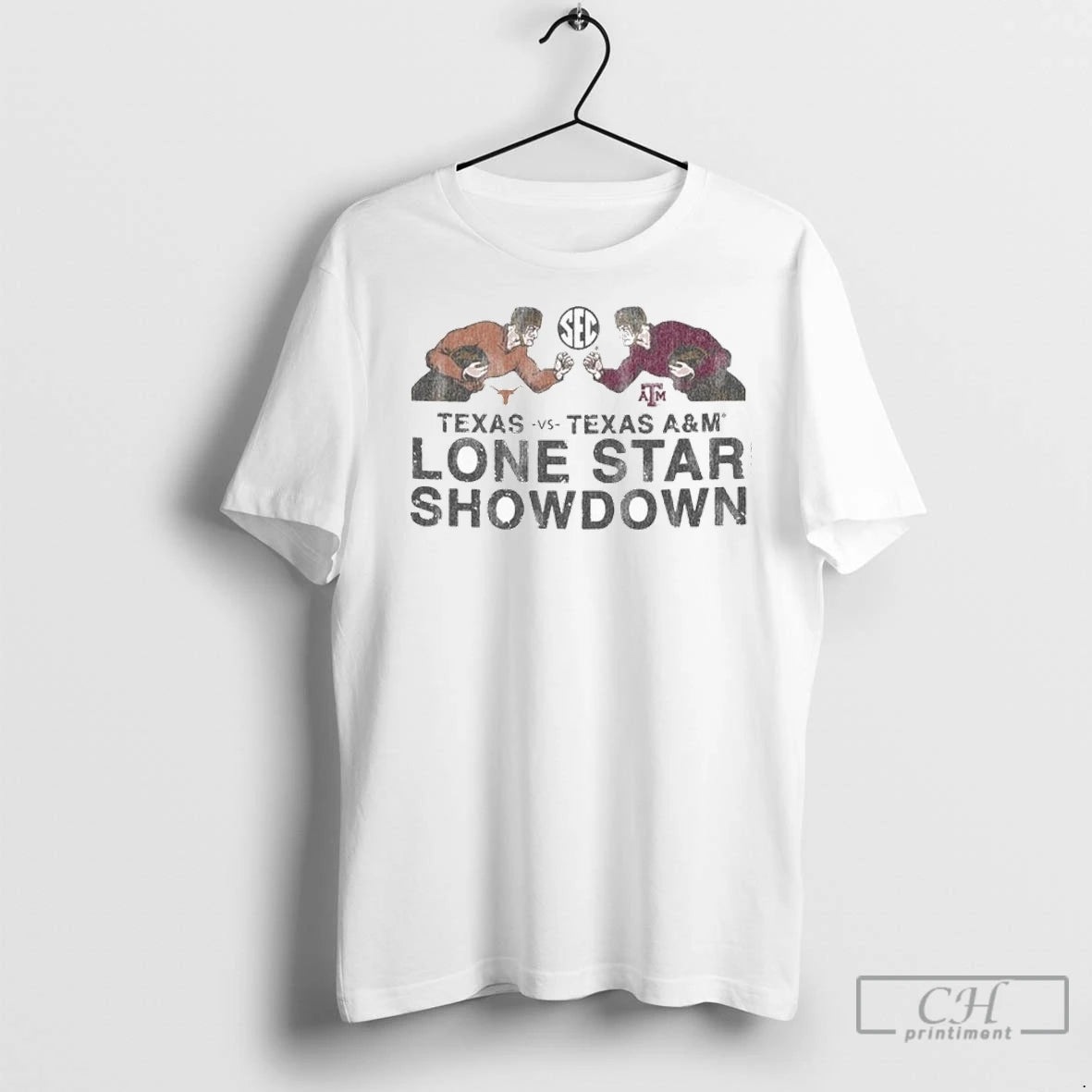 Premium Texas Am Aggies Vs Texas Lone Star Showdown Battle Player Shirt Hoodie Sweatshirt | PurePodTees.com